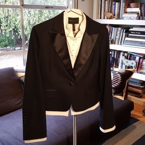 BCBG MAXAZRIA tux jacket with attached shirt